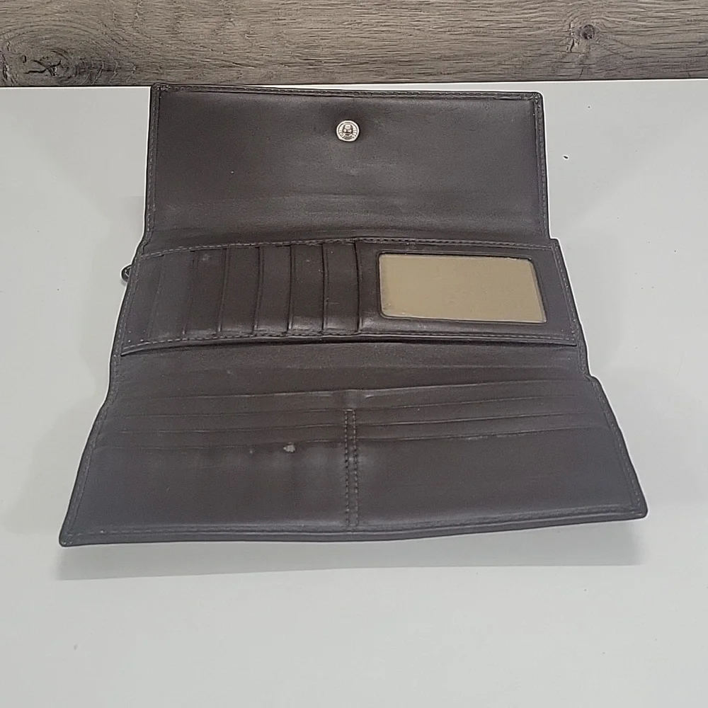 Coach Brown Signature Canvas/Leather Wallet